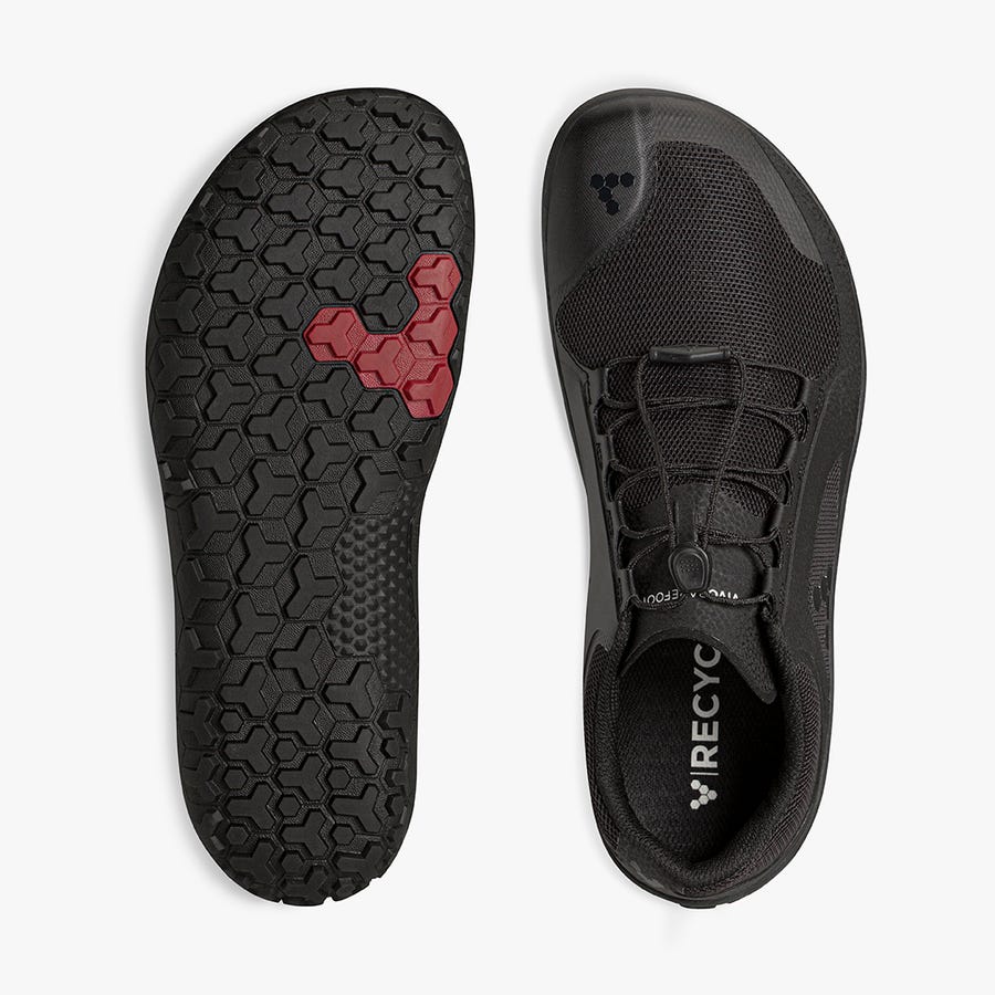 Black Men's Vivobarefoot Primus Trail II FG Running Shoes | Philippines 0006YXFU